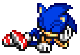 Sprite of Sonic sleeping